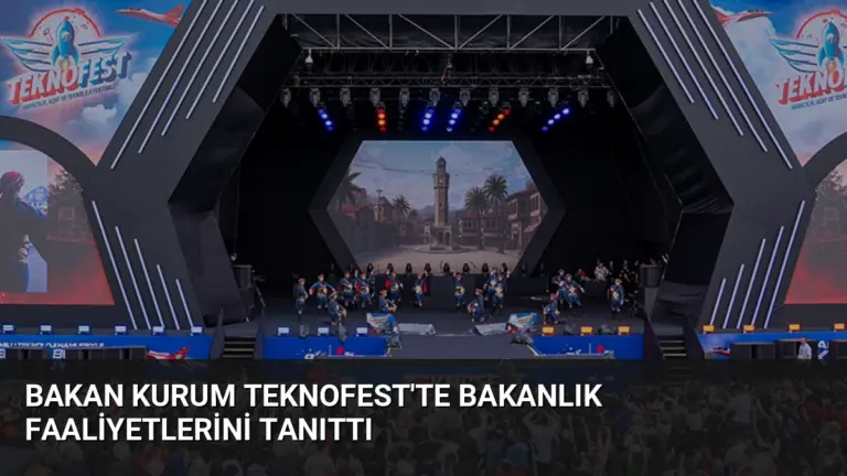 Bakan Kurum TEKNOFEST’te Bakanlık Faaliyetlerini Tanıttı