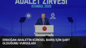 Erdoğan Adaletin Küresel Barış İçin Şart Olduğunu Vurguladı