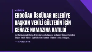 Erdoğan Üsküdar Belediye Başkan Vekili Gültekin İçin Cenaze Namazına Katıldı