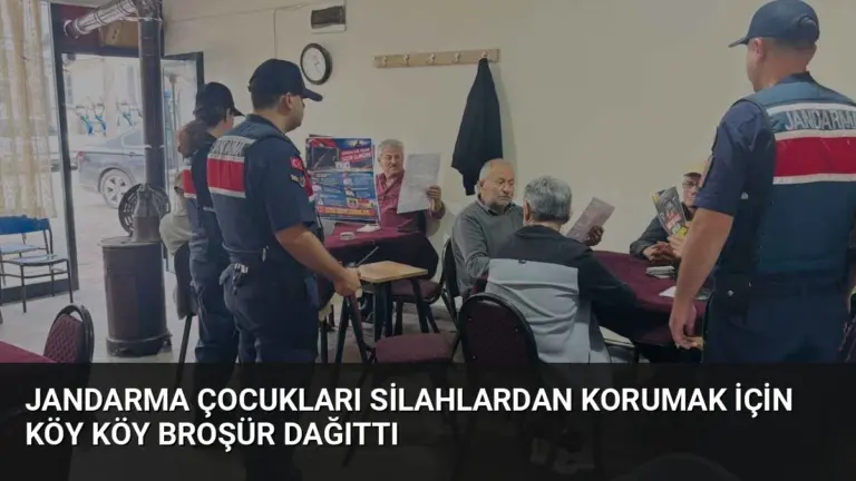 Jandarma Çocukları Silahlardan Korumak İçin Köy Köy Broşür Dağıttı
