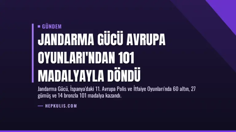 Jandarma Gücü Avrupa Oyunları'ndan 101 Madalyayla Döndü
