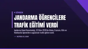 Jandarma Öğrencilere Trafik Eğitimi Verdi