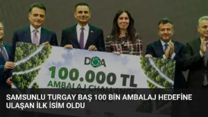 Samsunlu Turgay Baş 100 Bin Ambalaj Hedefine Ulaşan İlk İsim Oldu
