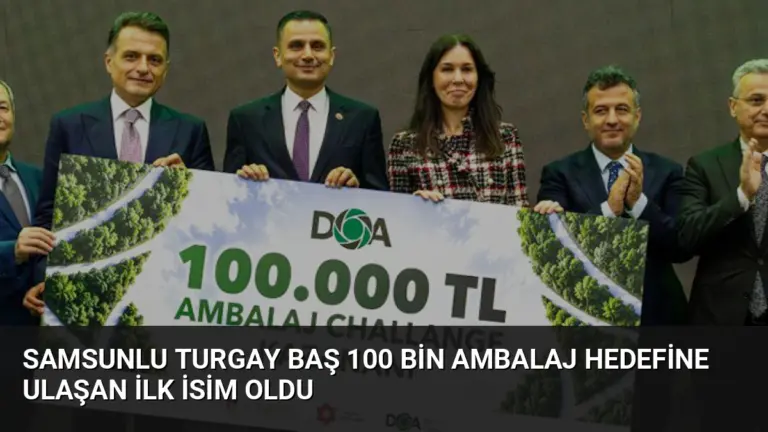 Samsunlu Turgay Baş 100 Bin Ambalaj Hedefine Ulaşan İlk İsim Oldu