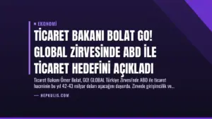 Ticaret Bakanı Bolat GO! GLOBAL Zirvesinde ABD İle Ticaret Hedefini Açıkladı