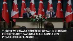 Türkiye ve Kanada Stratejik Ortaklık Kuruyor Enerji Ticaret Savunma Alanlarında Yeni Projeler Hedefleniyor